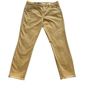 LOFT, Modern Skinny Crop, Mustard Color, size 8/29
